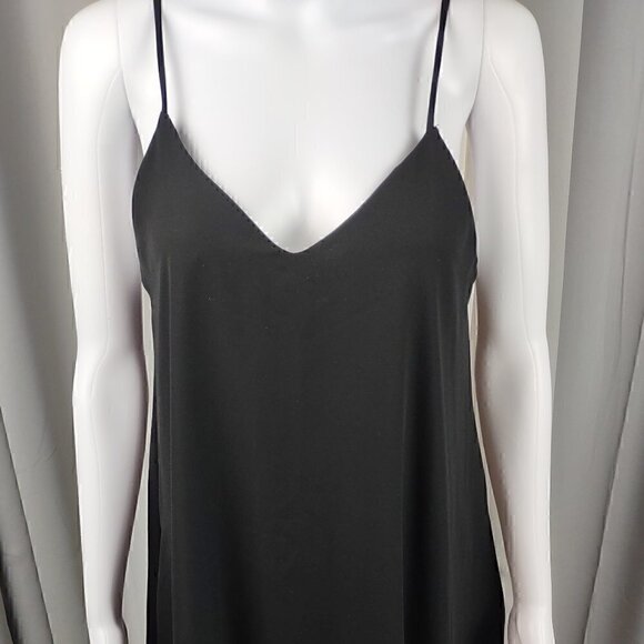 Peach Love California Black Swing Dress With Inner Liner Size Small - Picture 5 of 11